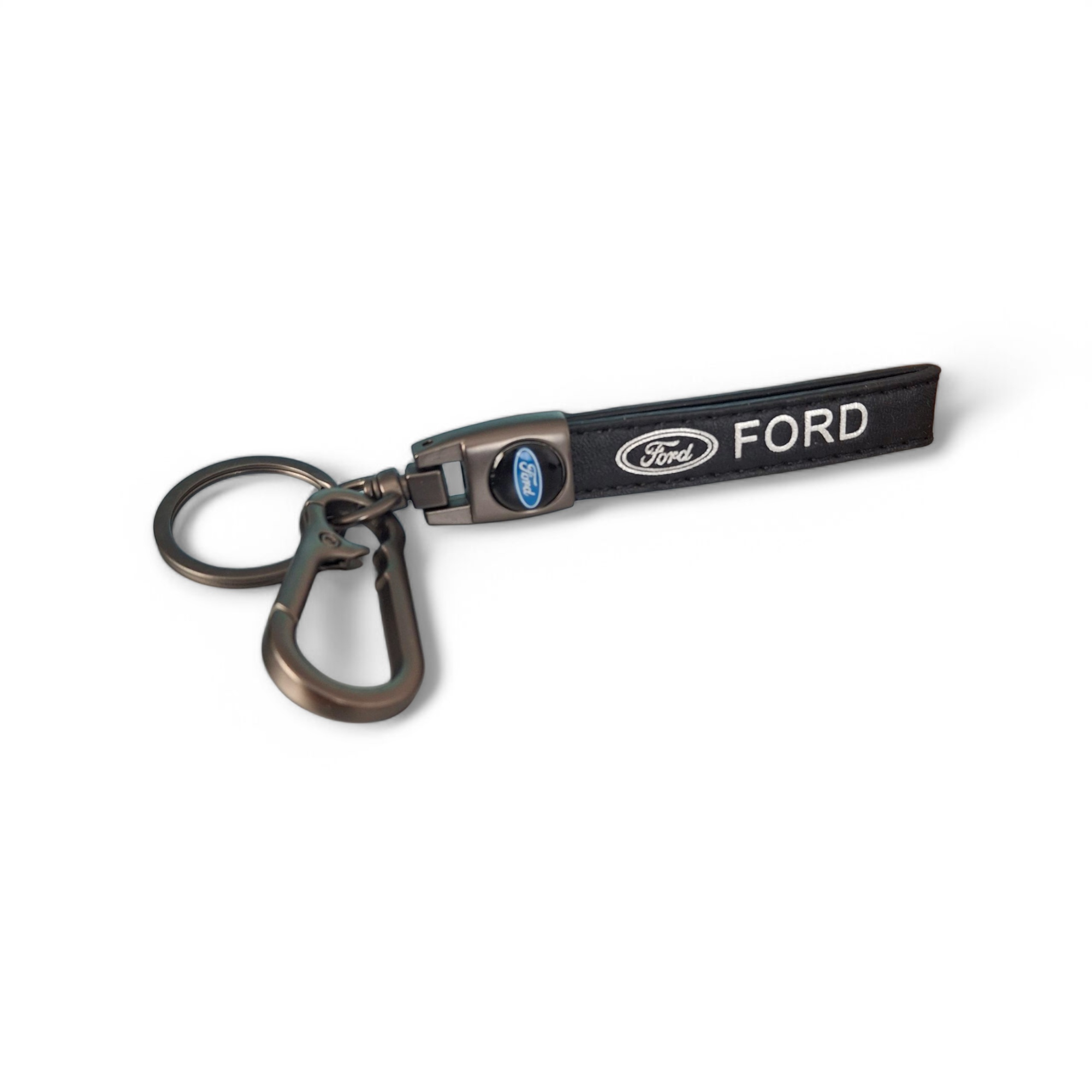 Черен ключодържател с логото на Ford – изглед отзад