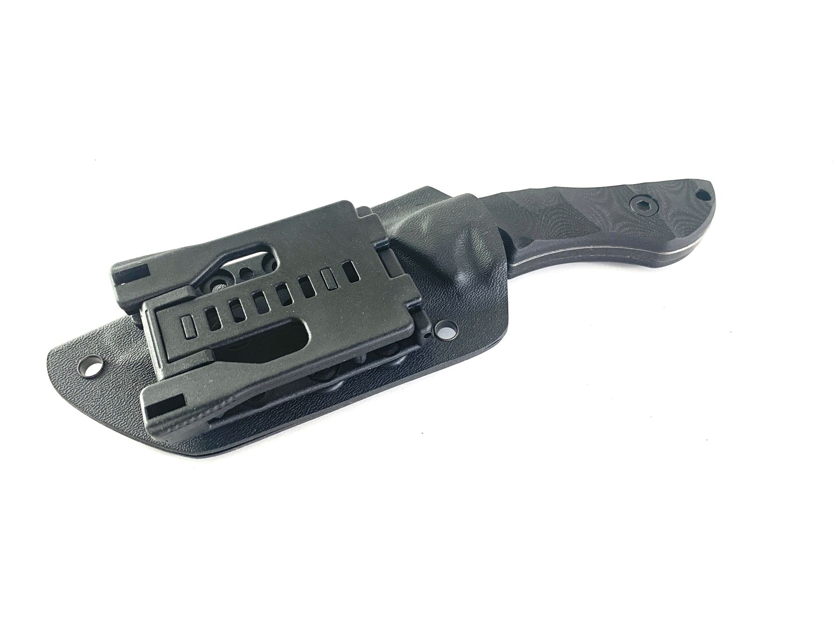 Компактен нож с черна кания от Kydex
