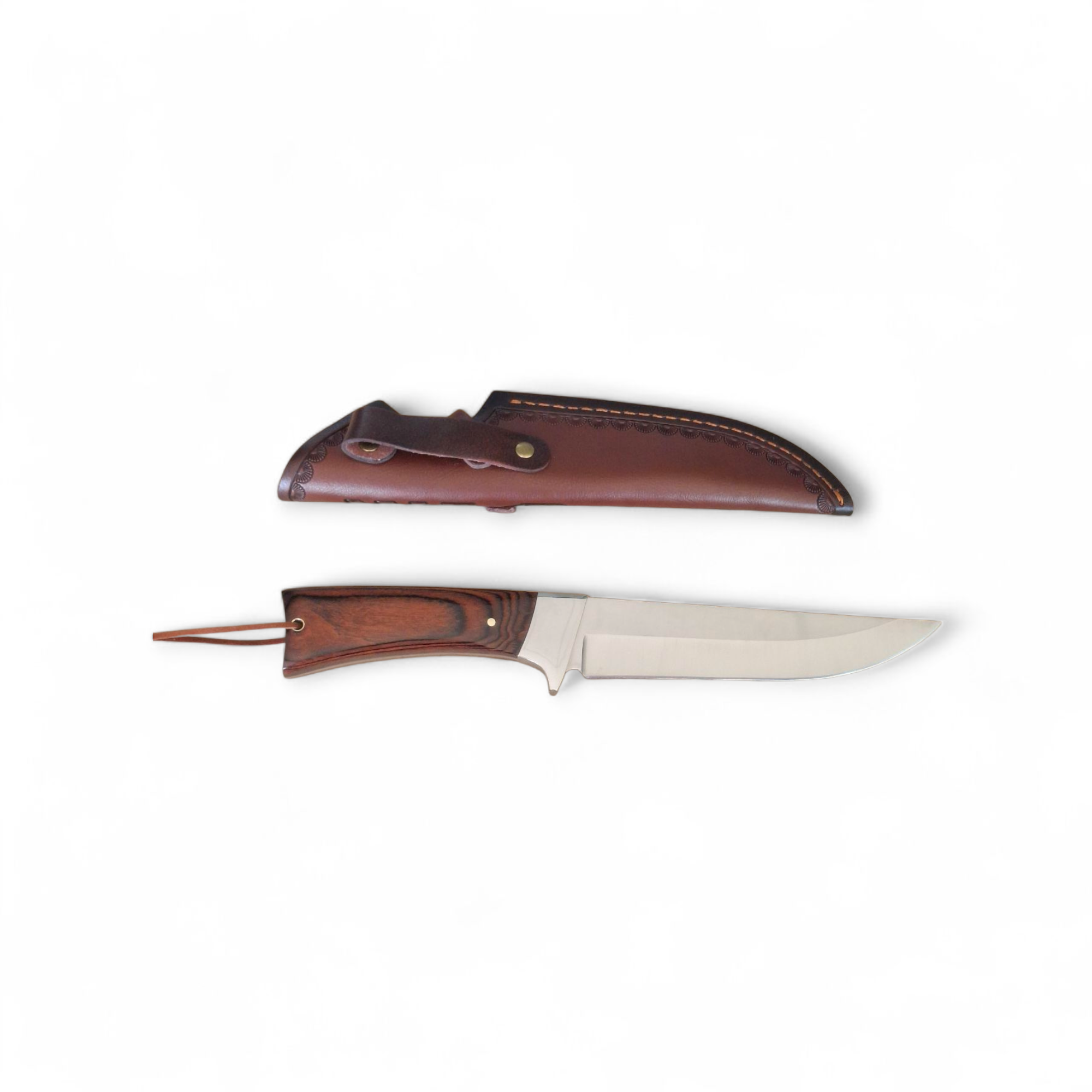 Ловен нож Classic Hunter CH265 с кожена кания и дървена дръжка