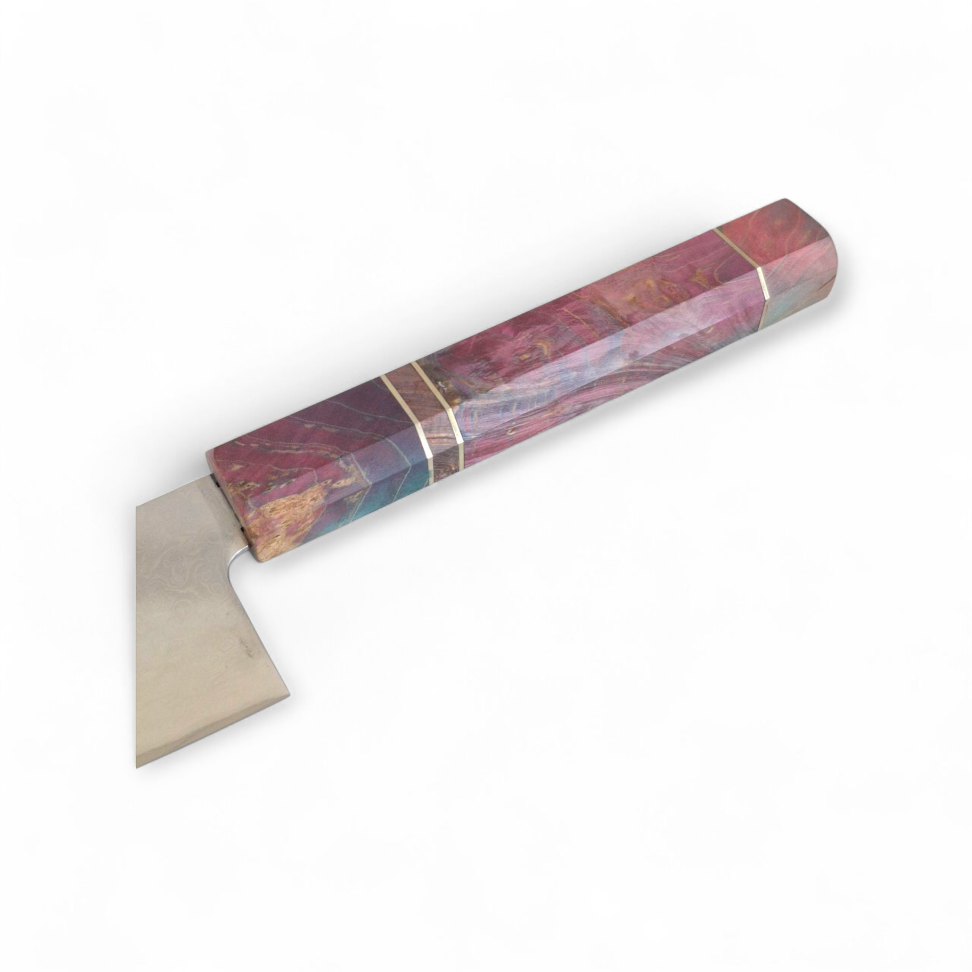 Кухненски нож Kiritsuke с артистична дръжка и дамаско острие