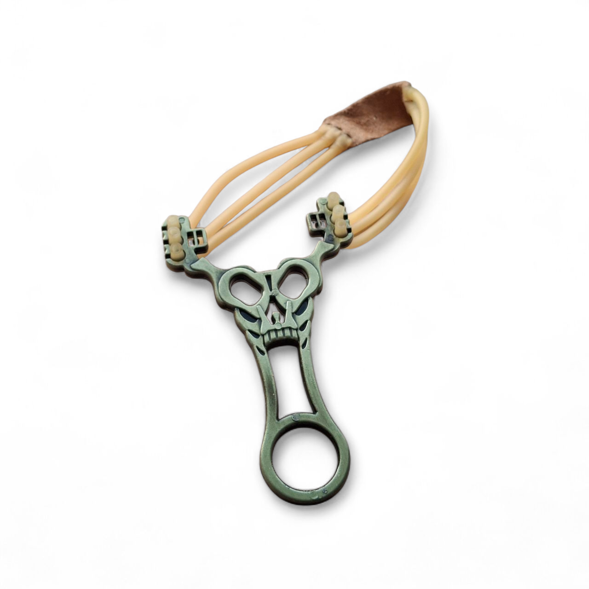 MadMonkay SkullShot – Метална Прашка с Агресивен Дизайн и Силен троен ластик