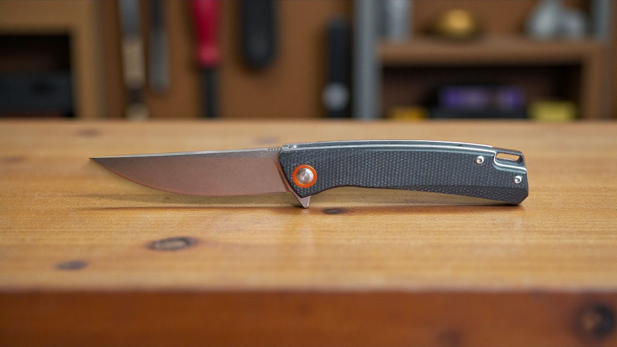 Сгъваем нож Apex Cutlery K110 с отворено Drop Point острие