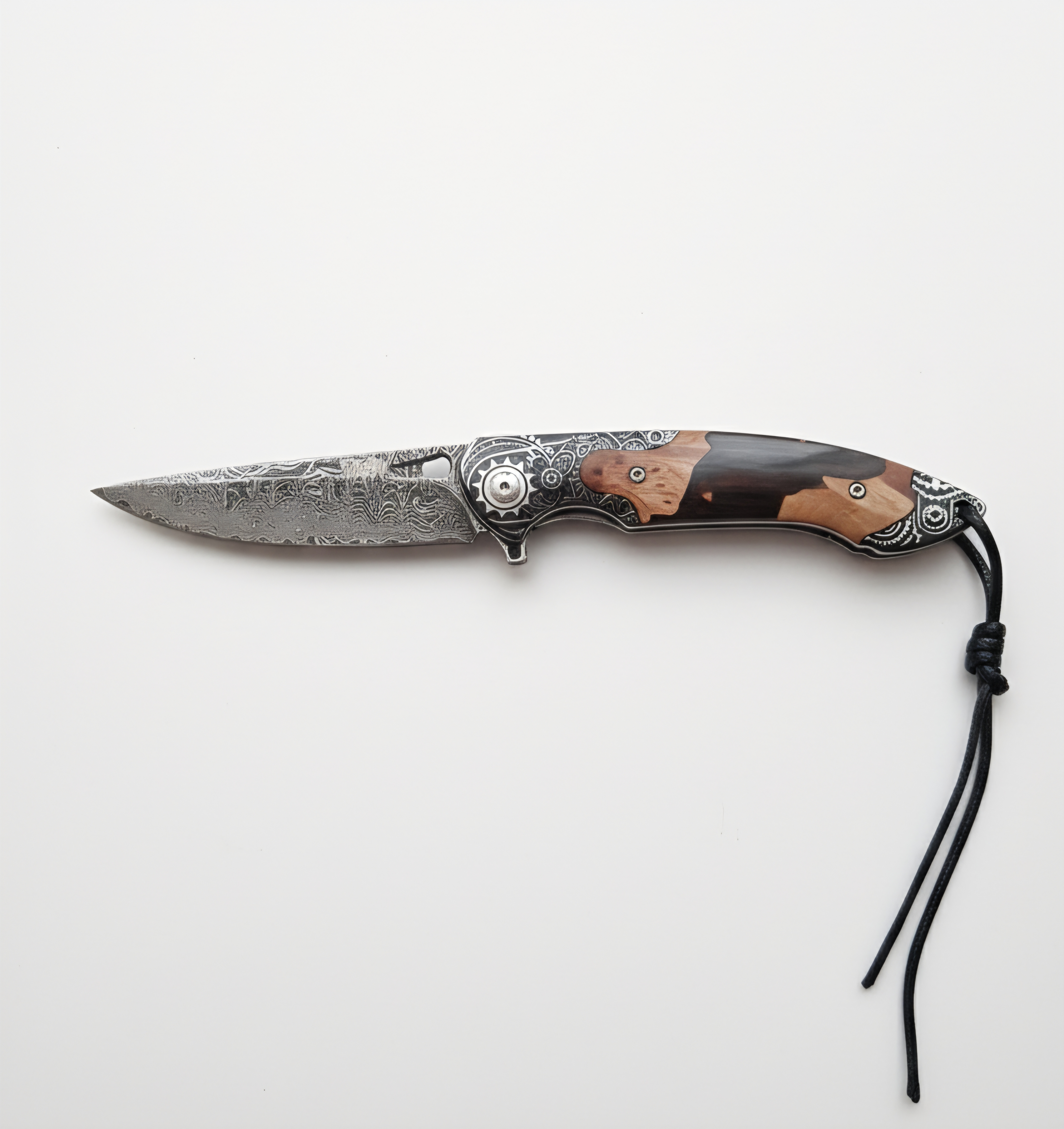 Сгъваем полуавтоматичен нож Shadow Timber VG10 Damascus