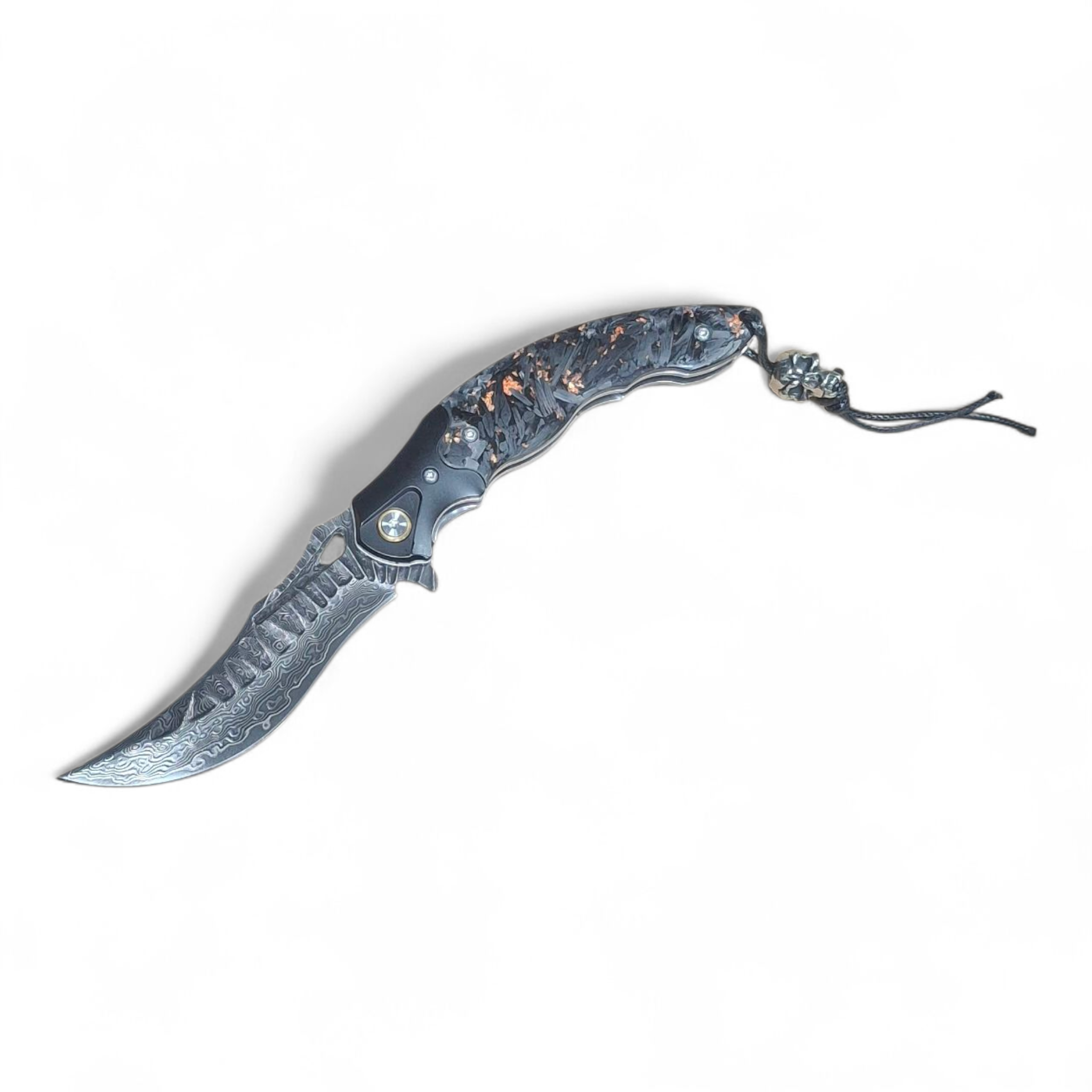 Dellinger Damascus Meisel – Премиум сгъваем нож от VG10 Дамаска стомана