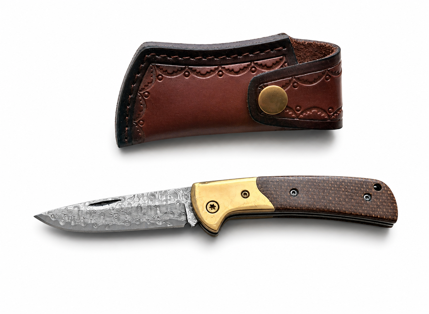 Сгъваем нож Damascus Heritage Mini 75
