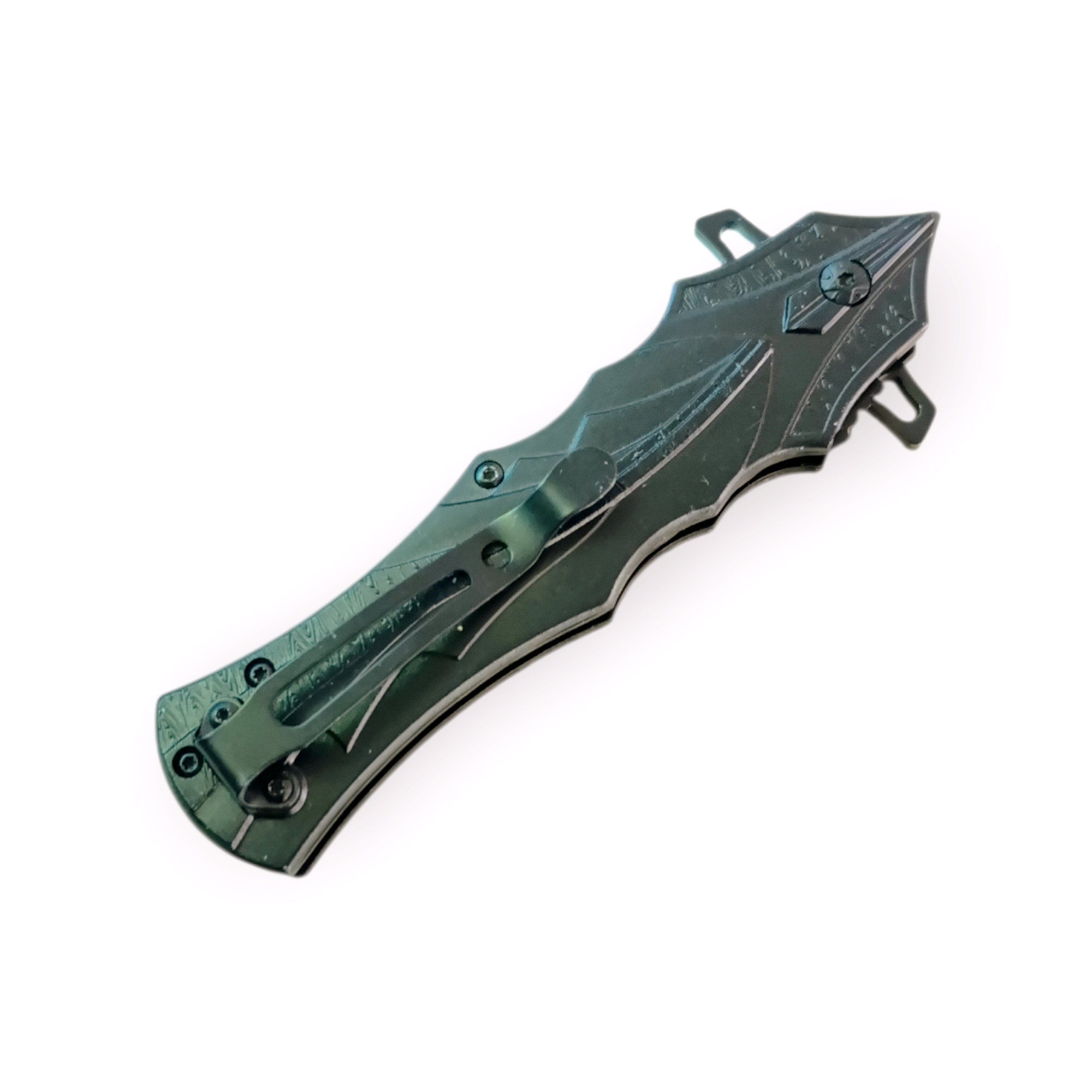 Сгъваем нож Inferno Strike с черно острие и червено-черна дръжка