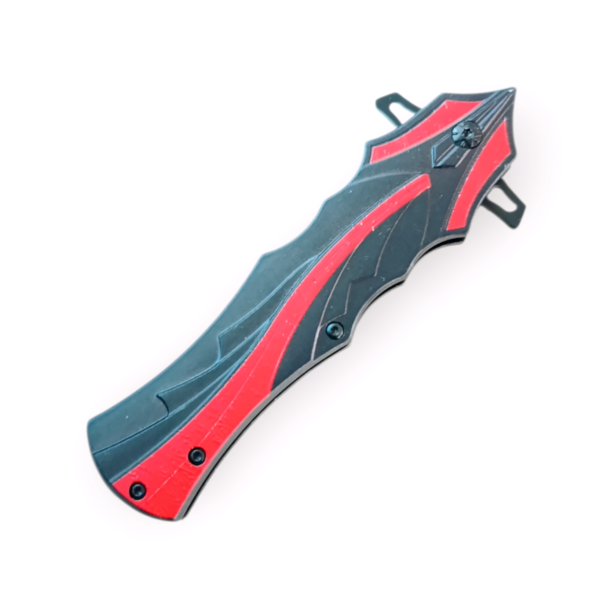 Сгъваем нож Inferno Strike с черно острие и червено-черна дръжка