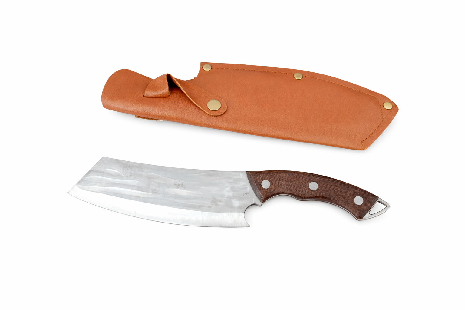 Компактен ловен сатър „Forest Claw“ с кожена кания