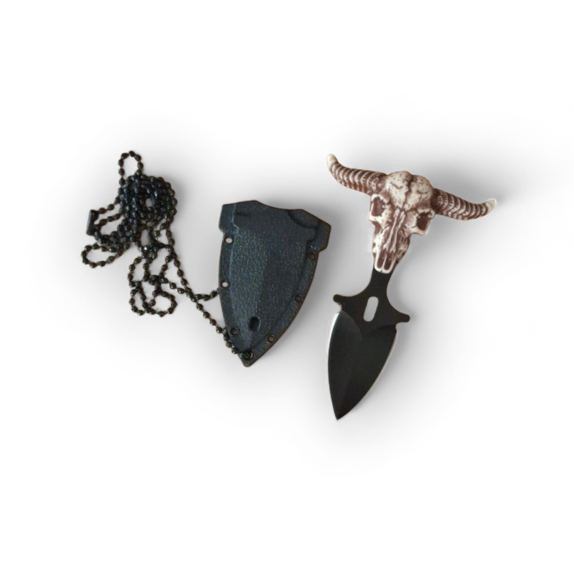 Тактически нож с череп и верижка – компактен EDC нож