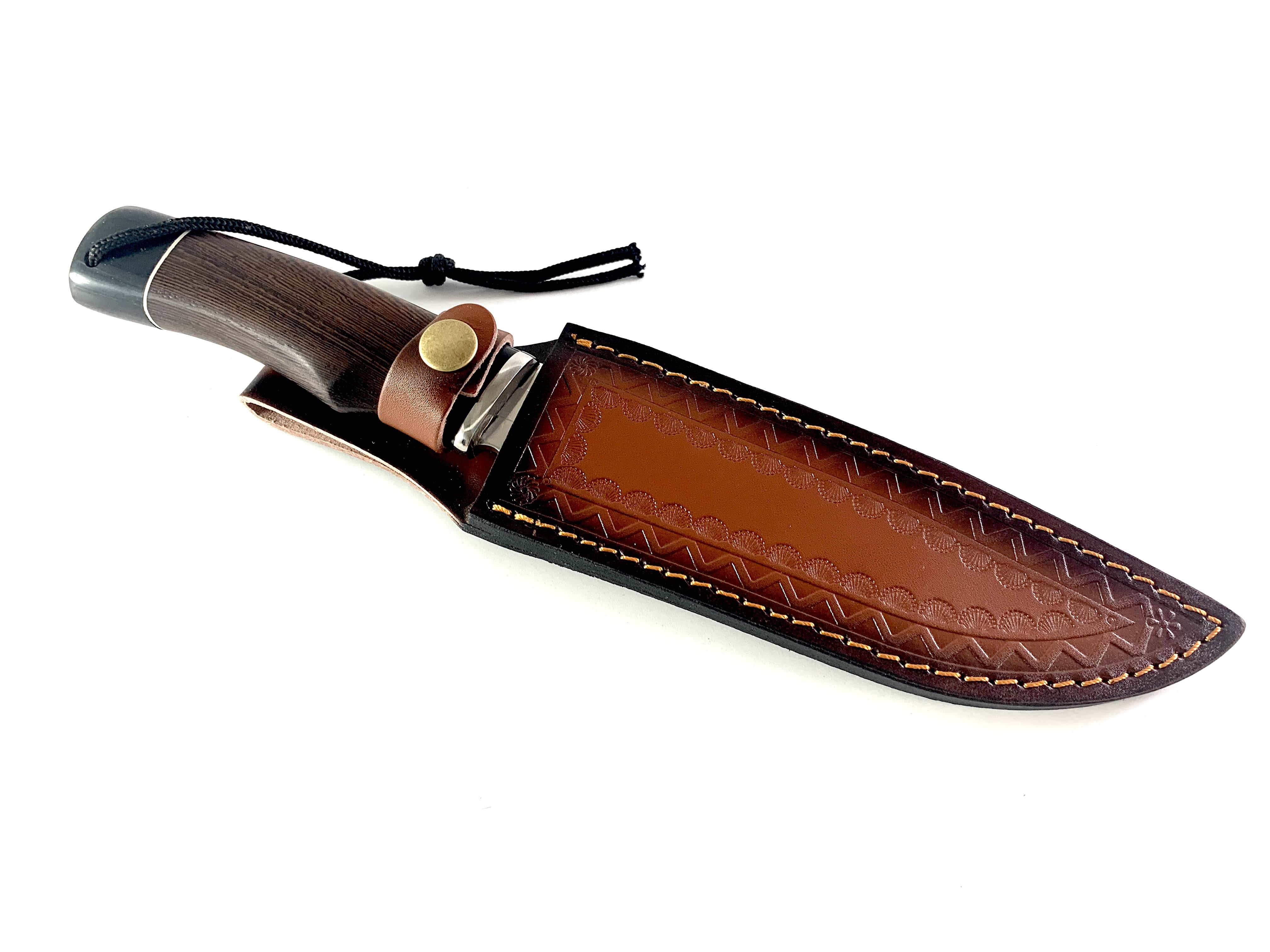 Ловен нож с острие от 5Cr13Mov и абаносова дръжка