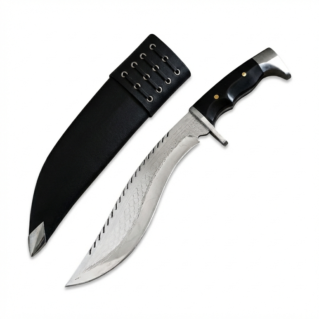 Кукри нож с декоративно гравирано острие