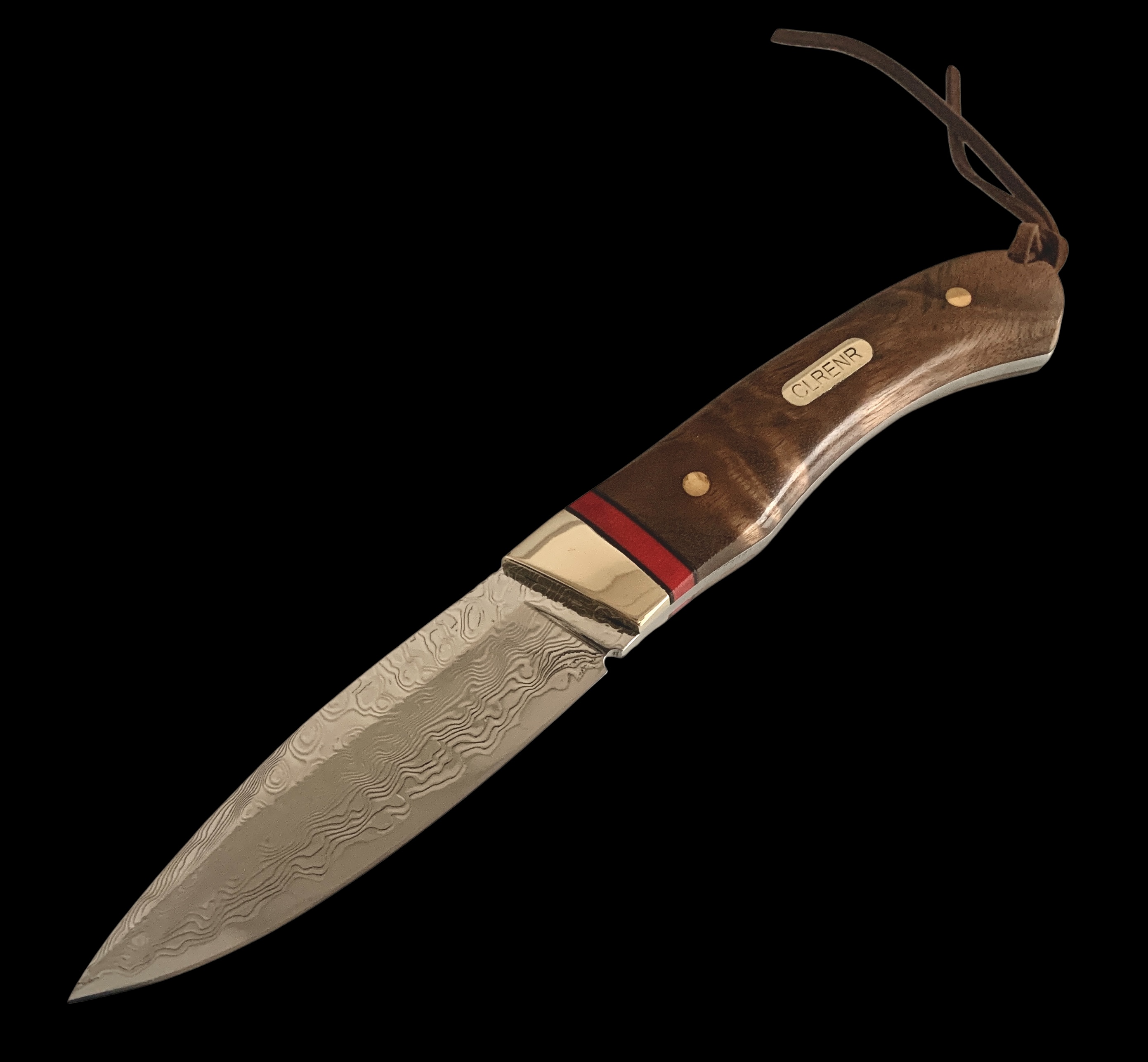 Ловен нож дамаска VG10 с палисандрова дръжка