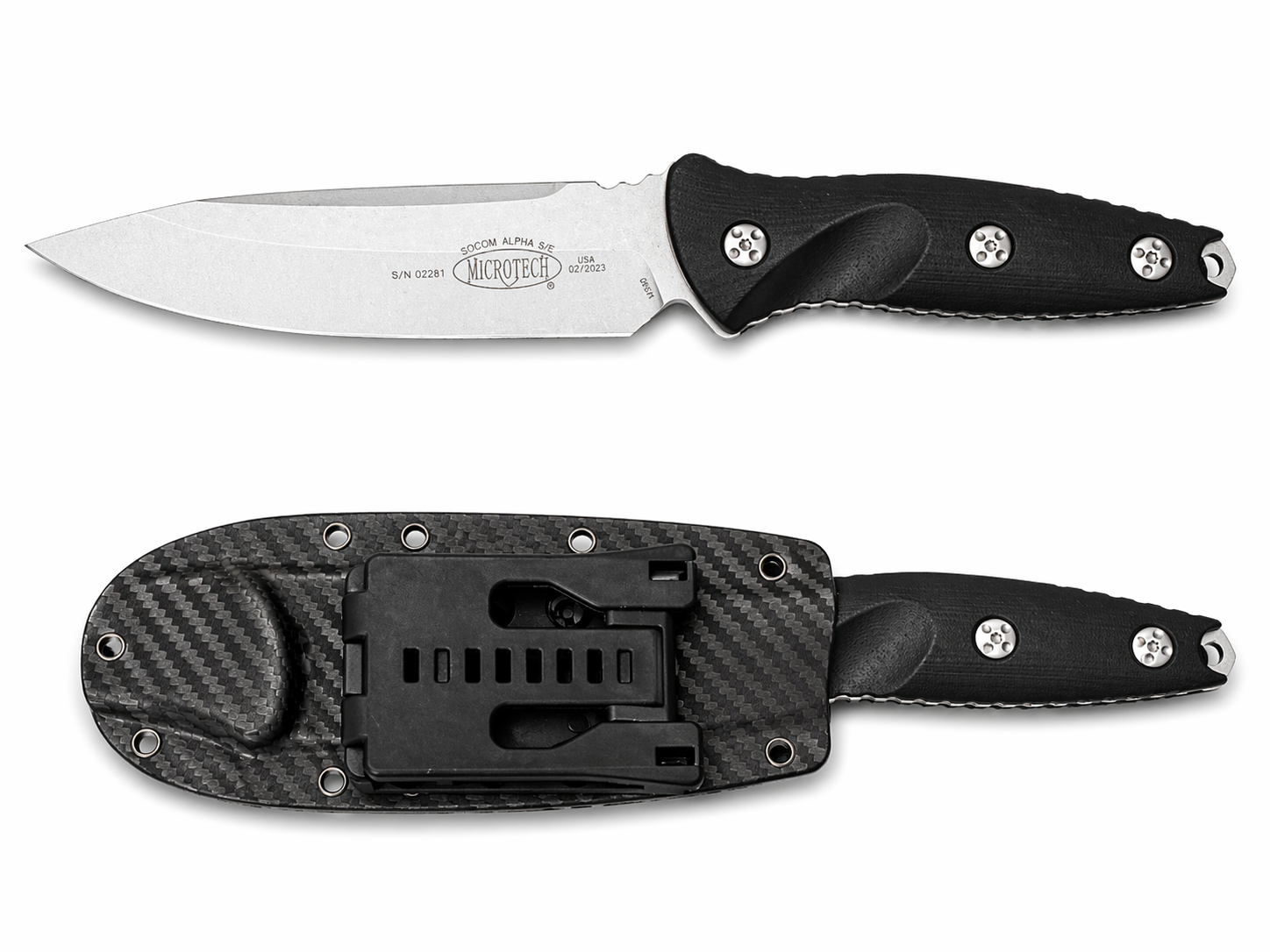 Тактически нож UltimaEdge M390 с фиксирано острие