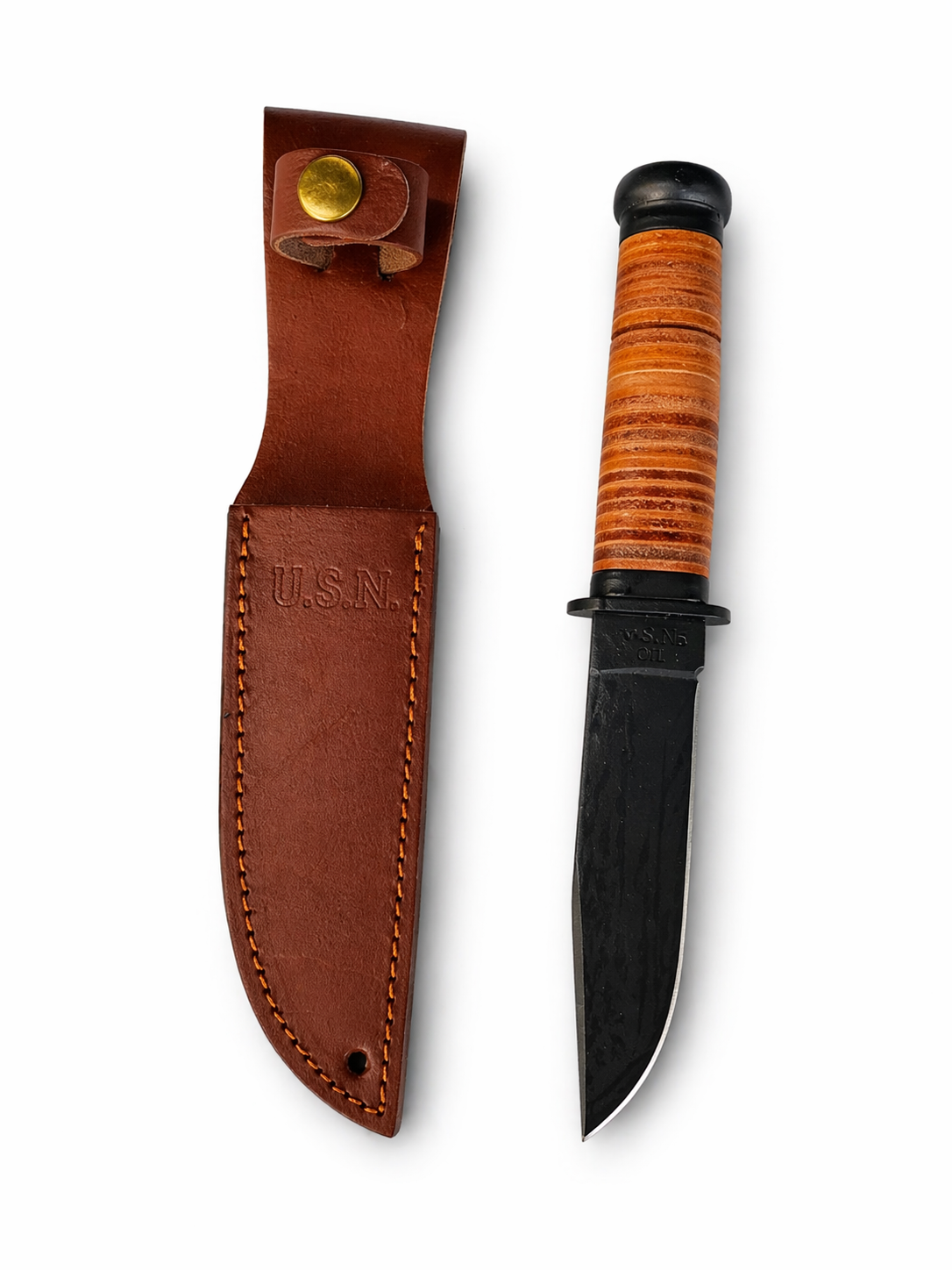 Ловен нож IronWolf Ranger 1095 с кожена кания