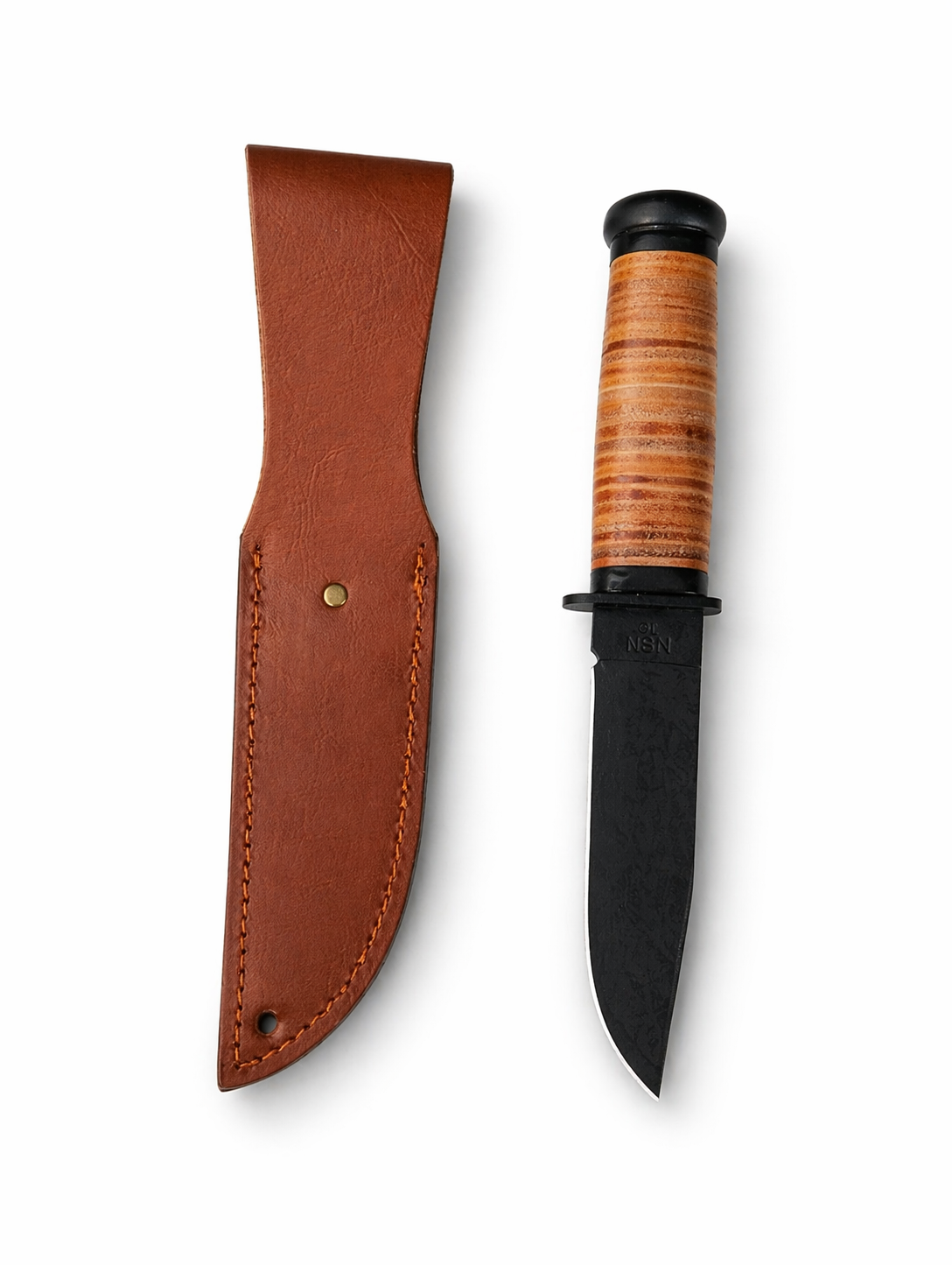 Ловен нож IronWolf Ranger 1095 с кожена кания