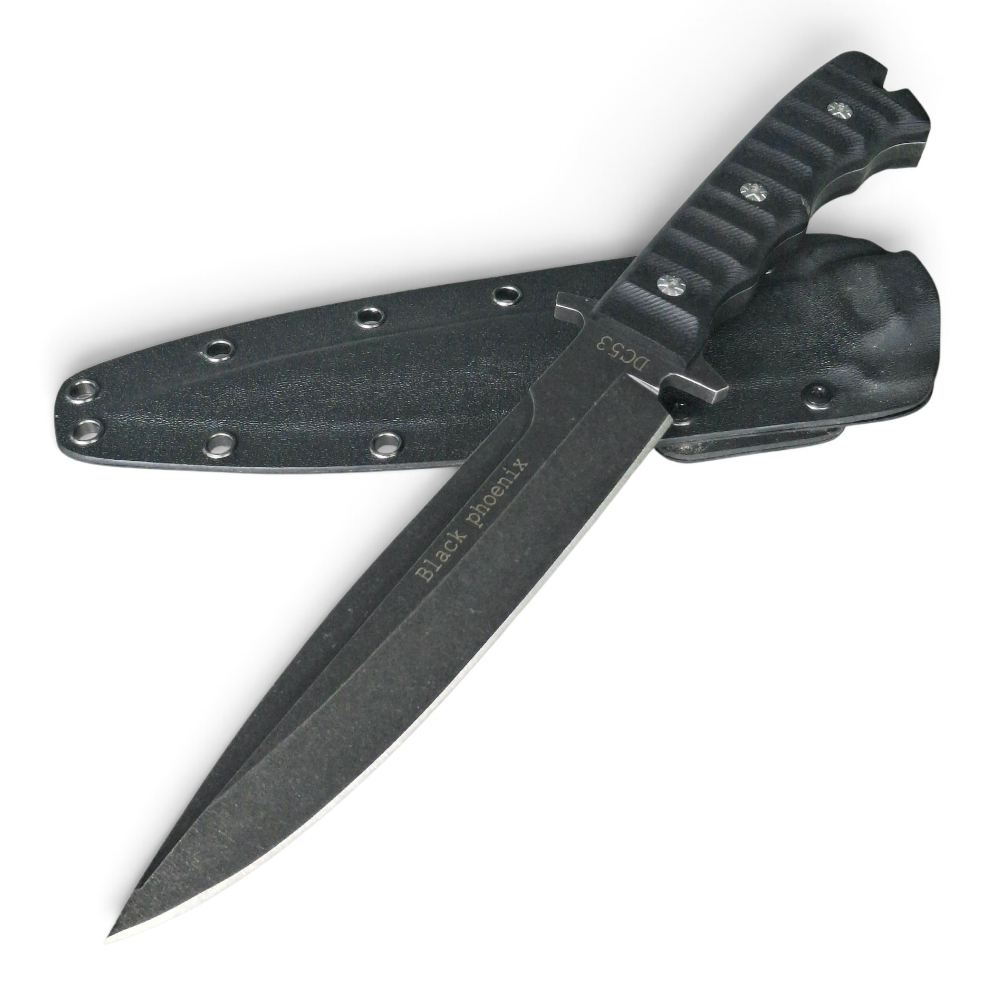 Black Phoenix DC53 с черна G10 дръжка и кания