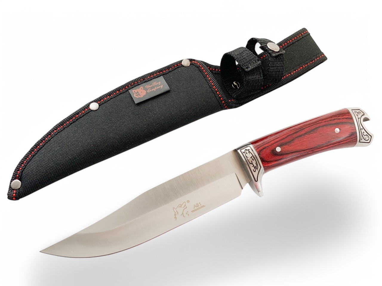 Ловен нож с острие от 7Cr17Mov стомана и текстилна кания